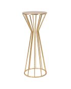 Table d'appoint haut Stick Glam doré - D.38x100 cm