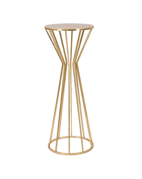 Table d'appoint haut Stick Glam doré - D.38x100 cm