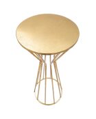 Table d'appoint haut Stick Glam doré - D.38x100 cm