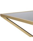 Table basse Pyramid doré/noir - 45x110x60 cm
