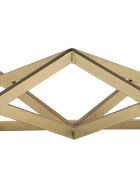 Table basse Pyramid doré/noir - 45x110x60 cm
