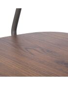 2 Chaises Harlem bois naturel/gris foncé - 102x54x45 cm