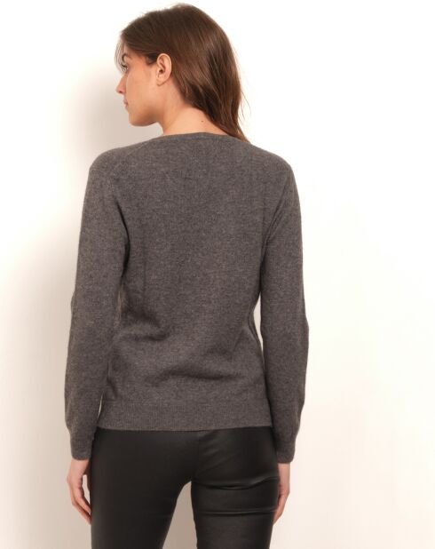 Pull Clara 100% Cachemire gris foncé