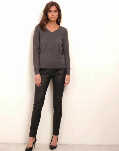 Pull Clara 100% Cachemire gris foncé