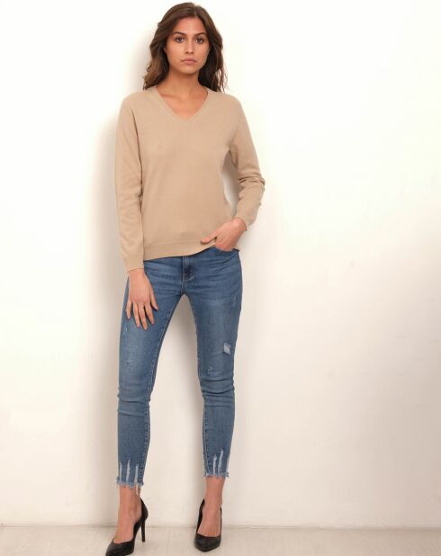 Clara trui van 100% kasjmierzand