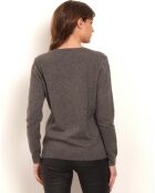 Gilet Arya 100% Cachemire gris foncé