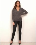 Gilet Arya 100% Cachemire gris foncé