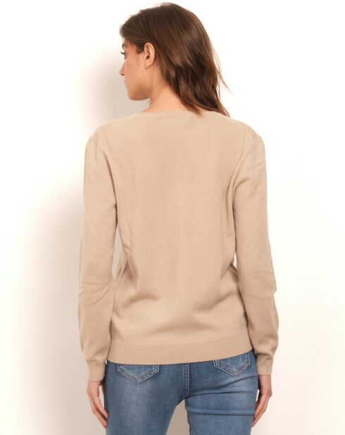 Gilet Arya 100% Cachemire sable