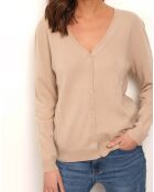 Gilet Arya 100% Cachemire sable