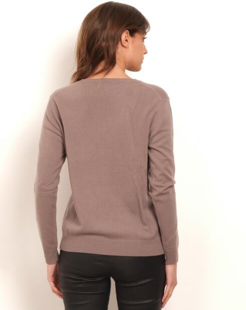 Gilet Arya 100% Cachemire taupe