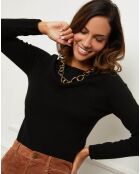 Pull Livia 100% Cachemire noir