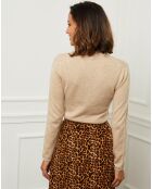 Beiger Pullover Margaux aus 100% Kaschmir