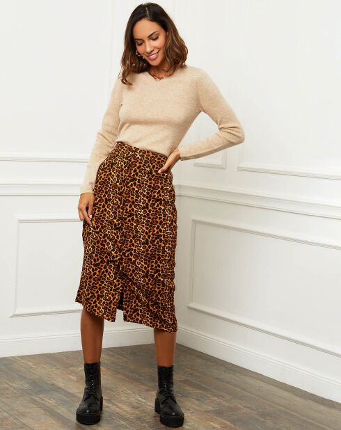 Beiger Pullover Margaux aus 100% Kaschmir