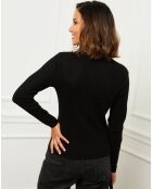 Schwarzer Pullover Margaux aus 100% Cashmere