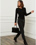 Schwarzer Pullover Margaux aus 100% Cashmere