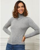 Grauer Pullover Charlotte aus 100% Kaschmir