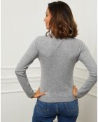 Grauer Pullover Charlotte aus 100% Kaschmir
