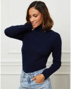 Pull Charlotte 100% Cachemire marine