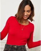 Pull en Cachemire mélangé Célia bordeaux