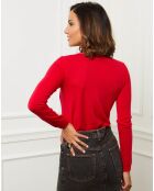 Pull en Cachemire mélangé Célia bordeaux