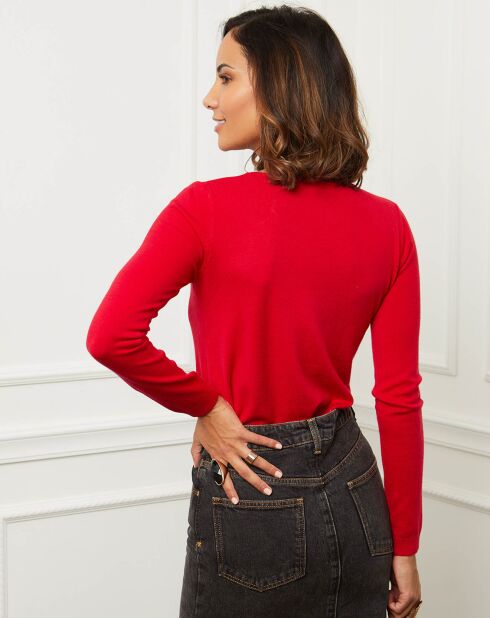 Pull en Cachemire mélangé Célia bordeaux