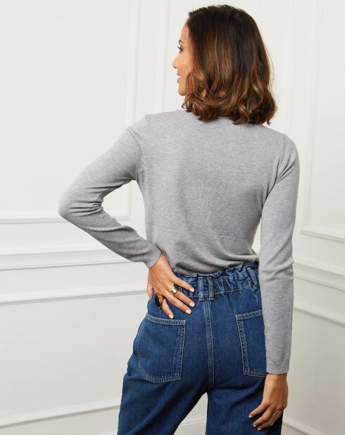 Pull en Cachemire mélangé Célia gris