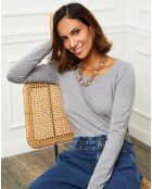 Pull en Cachemire mélangé Célia gris