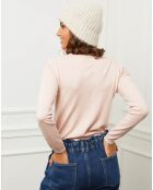 Pull Célia  rose pâle