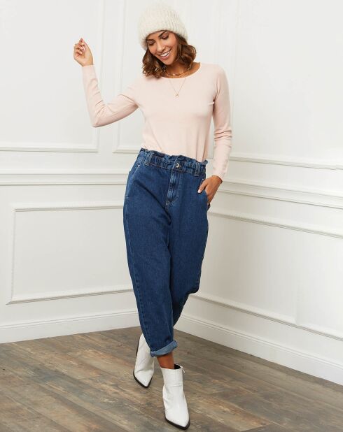 Pull Célia  rose pâle