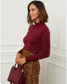 Louna burgunderfarbener Pullover