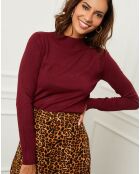 Louna burgunderfarbener Pullover