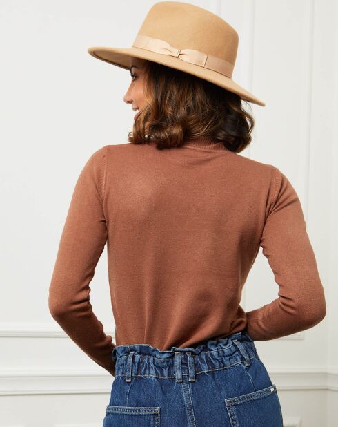 Pull en Cachemire mélangé Louna  café