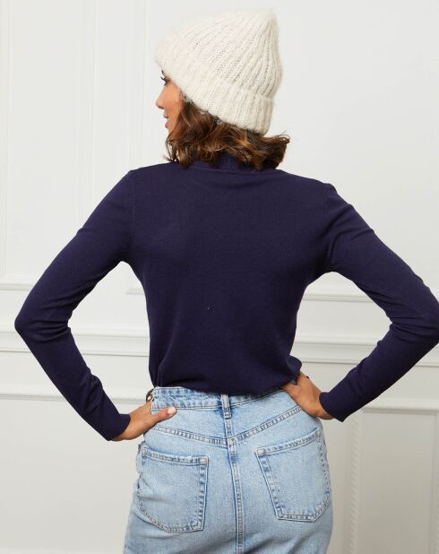 Pull en Cachemire mélangé Louna  marine
