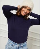 Pull en Cachemire mélangé Louna  marine