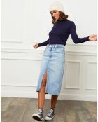 Pull en Cachemire mélangé Louna  marine