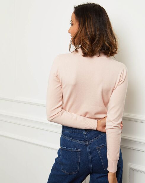 Pull en Cachemire mélangé Louna rose pâle