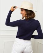 Pull en Cachemire mélangé Ilyana marine