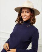Pull en Cachemire mélangé Ilyana marine