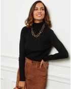 Pull en Cachemire mélangé Ilyana noir