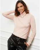Pull en Cachemire mélangé Ilyana rose pâle