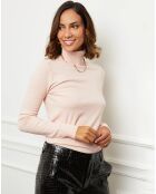 Pull en Cachemire mélangé Ilyana rose pâle