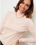 Pull en Cachemire mélangé Ilyana rose pâle