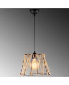 Suspension Jutini noire - 30x116 cm
