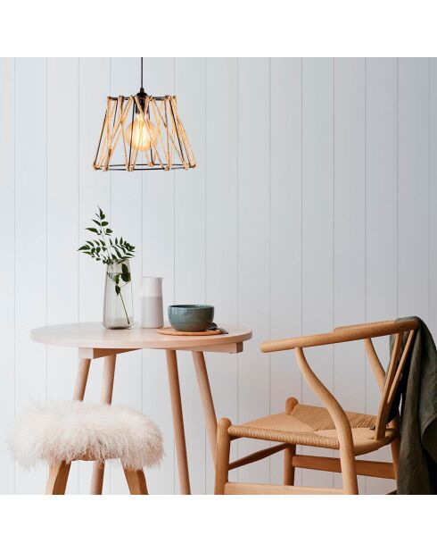 Suspension Jutini noire - 30x116 cm