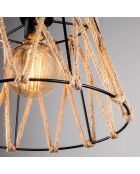 Suspension Jutini noire - 30x116 cm
