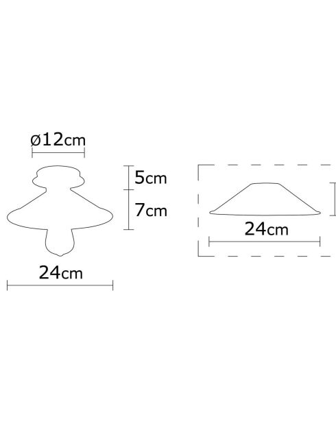 Lampada da soffitto Berceste nera - 24x12 cm