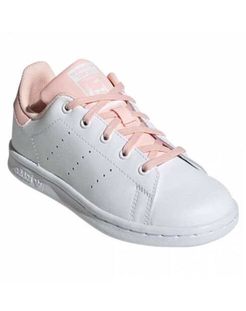 Baskets en Cuir Stan Smith blanc/orange pâle