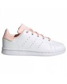 Baskets en Cuir Stan Smith blanc/orange pâle