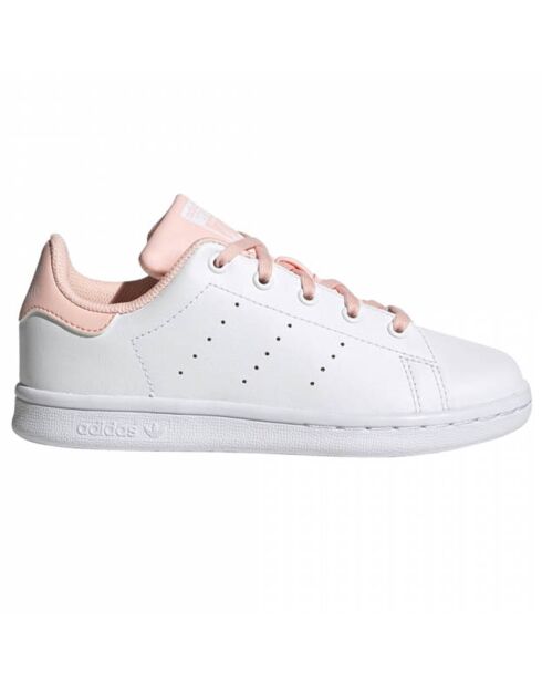 Baskets en Cuir Stan Smith blanc/orange pâle