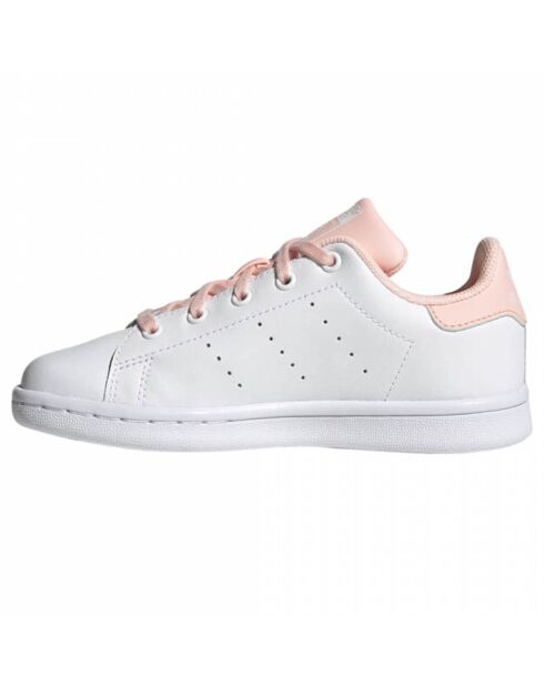 Baskets en Cuir Stan Smith blanc/orange pâle